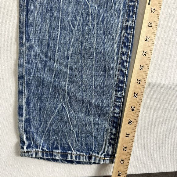 TRUE RELIGION BRAND JEANS SKINNY No FLAP Light Wash Distressed Mens Size 36 $229 - Picture 11 of 12